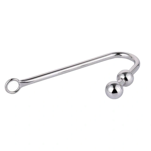 Anal 4417 Steel Stainless Pleasurable Hook Two Balls 1107